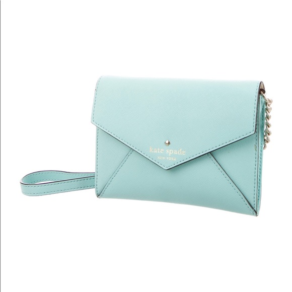 Kate Spade ♠️Tiffany Blue Envelope Crossbody - Picture 3 of 7